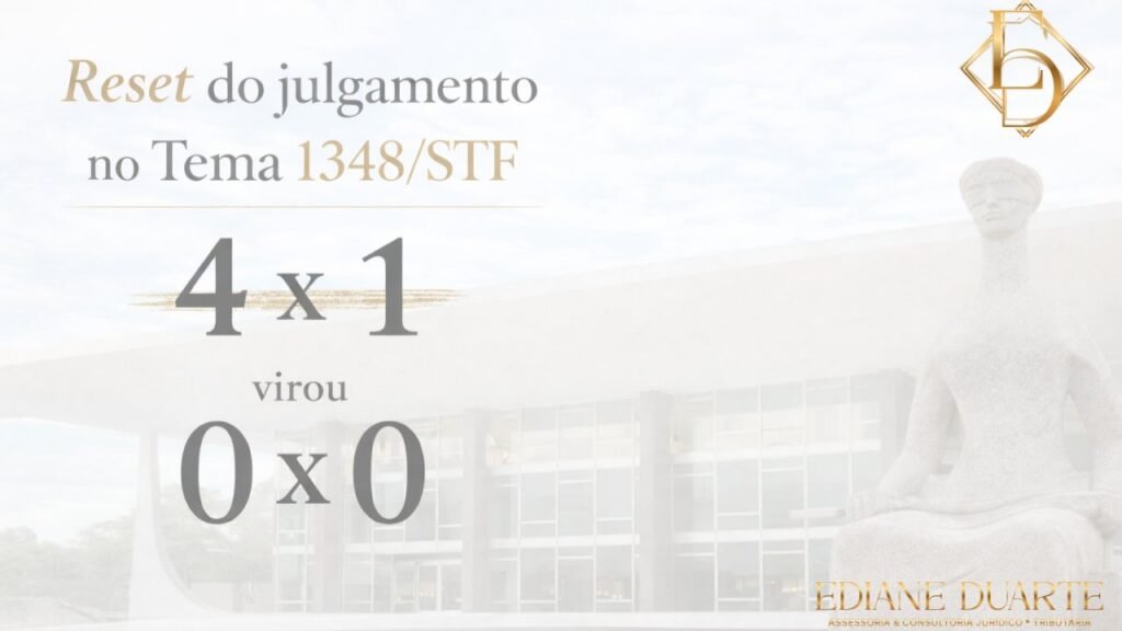 Placar do Tema 1.348 do STF sobre a imunidade do ITBI: de 4 a 1 a zero a zero após o pedido de destaque